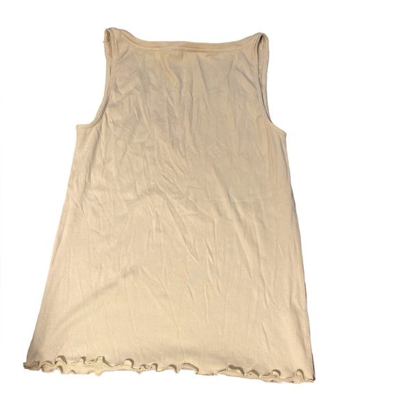 Loft V-Neck Laced Ribbed Tank Top Medium NWT - Picture 3 of 4